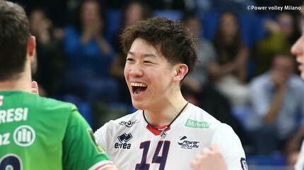 石川祐希 来季も伊リーグ、パワーバレーミラノでプレー発表「この