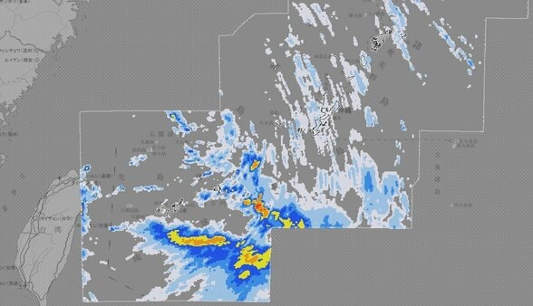 【大雨情報】先島諸島で“警報級”のおそれ　1時間に50mm、激しい雨のところも　熱帯低気圧の影響で大気不安定に　沖縄【雨と風のシミュレーション】　|　富山のニュース｜天気・防災｜チューリップテレビ