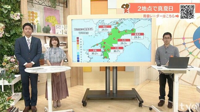 19日(金)は梅雨前線北上 午後は次第に雨の範囲広がる 愛媛|TBS NEWS DIG