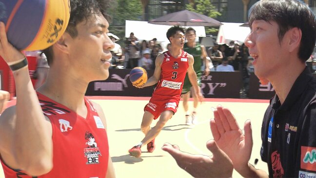 「日常の空間に非日常のコート」ゲートパークで３人制バスケ３×３　広島|TBS NEWS DIG