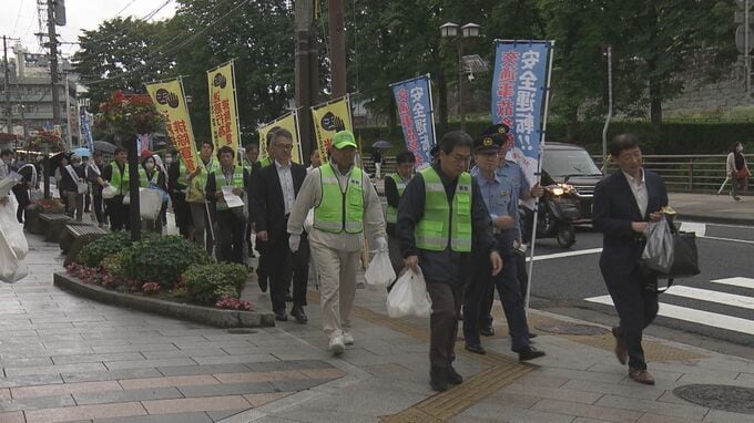 悪質な客引き行為排除など呼びかけ　盛岡市の繁華街・大通商店街で合同パトロール　危険な自動車運転にマナー向上も啓発|TBS NEWS DIG