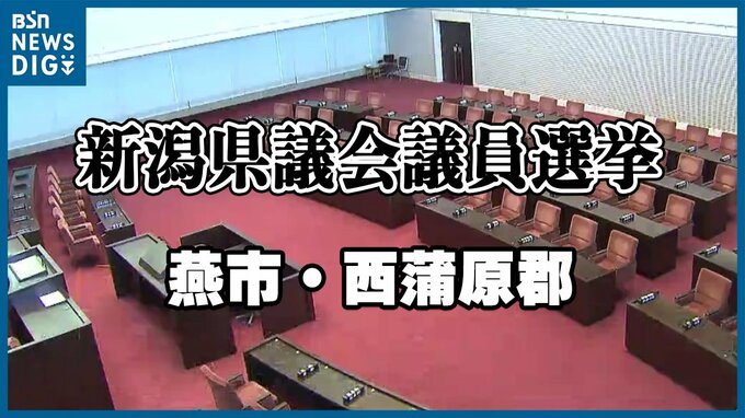 【開票結果】新潟県議選・燕市西蒲原郡選挙区　自民党県連幹事長及ばず|TBS NEWS DIG