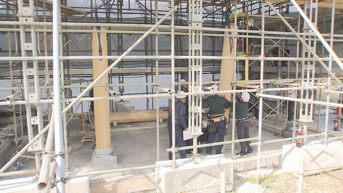 15世紀建立 首里城隣の円覚寺「三門」復元に向け建築作業始まる　2028年完成予定　|　沖縄のニュース｜RBC 琉球放送
