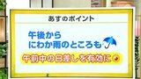 高知の天気 27日 午後からにわか雨のところも 山岸拓気象予報士が解説 | 高知のニュース・天気|KUTV NEWS | KUTVテレビ高知