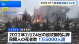 ウクライナへの軍事侵攻から4年 民間人死者は1万5000人超　和平や停戦の道筋見えず|TBS NEWS DIG