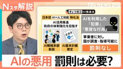 AIに特化した法律が成立　進化と共にリスクも…「○○風画像」は問題なし？ 悪用に罰則は必要？【Nスタ解説】| TBS CROSS DIG with Bloomberg