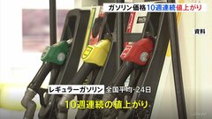 レギュラーガソリン価格　10週連続値上がり　補助金減額で| TBS CROSS DIG with Bloomberg