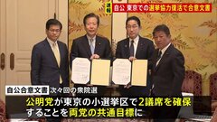 【速報】東京での選挙協力復活　自公が合意文書締結| TBS CROSS DIG with Bloomberg