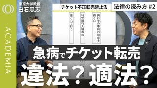 【困った時に役立つ法律の条文の読み方：「不正転売」かどうかは3つの前提を満たすかで確認】条文に出てくる「又は」と「若しくは」は、かっこで括ればわかりやすくなる／東京大学・白石忠志【ACADEMIA】| TBS CROSS DIG with Bloomberg