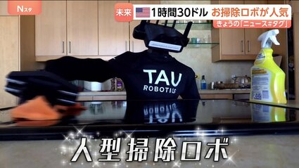 アメリカ掃除機 愛おしい」アメリカで人気のお掃除ロボ お値段は1時間30ドル！ | TBS