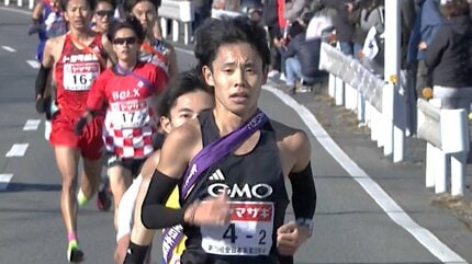 エース区間2区、GMO今江の激走でトップ浮上！サンベルクス吉田響が驚異