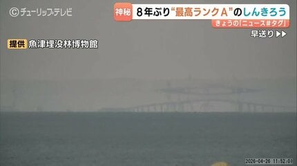 富山湾の神秘…8年ぶり最高評価“Aランク”の蜃気楼を観測 対岸の新湊大橋