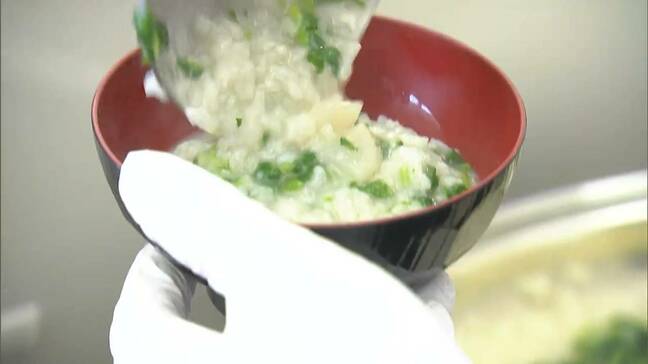 「心も温かくなる」今年1年の健康を願い百貨店で“七草がゆ”の無料サービス【岡山】|TBS NEWS DIG