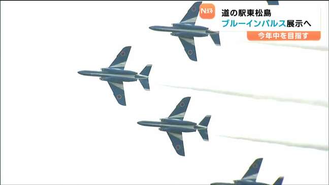 ”激レア”「ブルーインパルス」がいつでも見られる！道の駅東松島で2025年中にも|TBS NEWS DIG