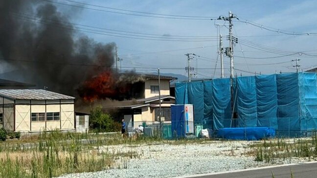 【速報】東根市羽入で住宅火災　家にカギでケガ人の有無は不明（山形）|TBS NEWS DIG