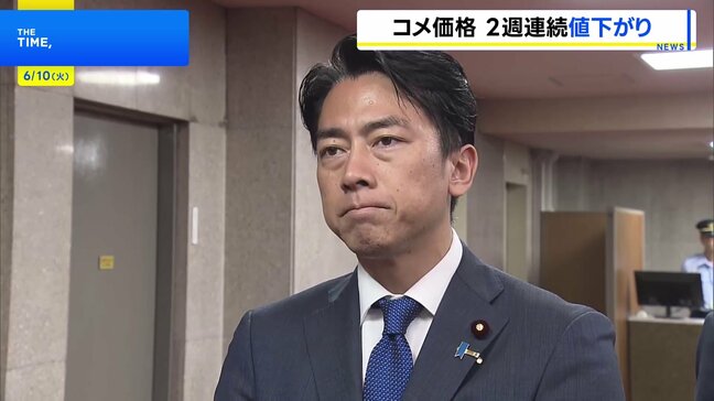 「3000円台に向けて全く安心する暇はない」小泉進次郎農水大臣 コメ平均価格5キロ4223円 2週連続で値下がり|TBS NEWS DIG