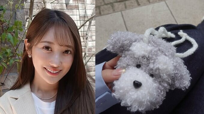 【片原恵麻】釣り以外に手芸も…「シュナウザーのAirPodsケース可愛くてお気に入り」手作りのアニマル巾着などを披露|TBS NEWS DIG