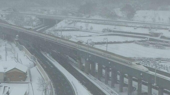 【雪情報】あす日曜、東海道・山陽新幹線が徐行運転や遅れの可能性　米原中心に降雪・積雪の予想|TBS NEWS DIG