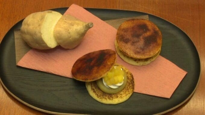 「幻のサツマイモ」七福芋を使ったどら焼き 発売前に市長が試食 愛媛・新居浜市|TBS NEWS DIG