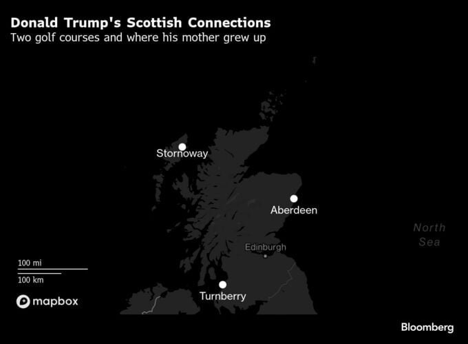 トランプ氏、公私混同のスコットランド訪問－所有ゴルフ場に新コース