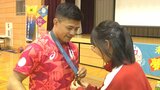 「大好きって思えるものを見つけてほしい」五輪金メダリスト 文田健一郎選手 中学生にエール|TBS NEWS DIG