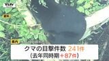 県内でクマの目撃相次ぐ きょうは山形市、米沢市などで目撃 引き続きクマへの警戒を(山形) | 山形のニュース│TUYテレビユー山形