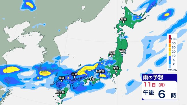 【大雨情報】東海地方は、引き続き12日明け方にかけて雷を伴った非常に激しい雨が降り大雨になる見込み 土砂災害、低い土地の浸水、河川の増水や氾濫に警戒 『警報級の大雨』の可能性【雨風シミュレーション】|TBS NEWS DIG