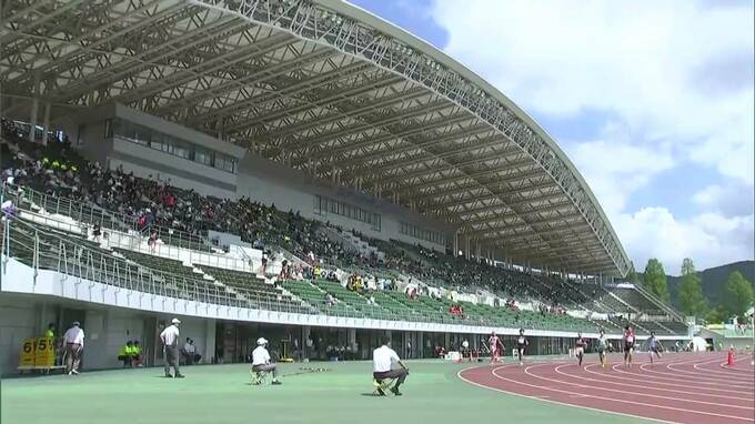 中国高校総体・陸上競技開幕　1年生のドルーリー選手は中国高校記録を更新し優勝　高校生No1を目指す熱い戦い【岡山】　|　岡山・香川のニュース | 天気 | RSK山陽放送