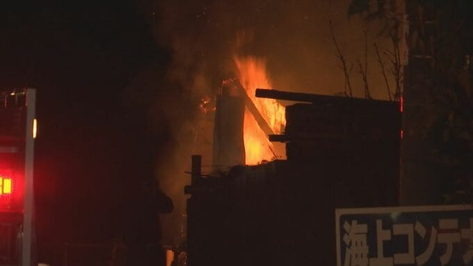 松江市で火災　建設会社の作業場兼資材倉庫など３棟全焼　|　BSSニュース | BSS山陰放送