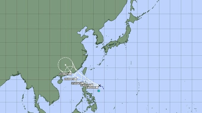 【台風情報】今後の勢力・進路はどうなる？ “台風のたまご”＝熱帯低気圧は24時間以内に台風に発達か　最大瞬間風速35メートル予想　今後の全国の天気を画像で　気象庁　|　山形のニュース│TUYテレビユー山形