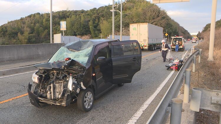 バイクと軽乗用車が正面衝突 バイクの男性（23）が死亡 国道2号 山口