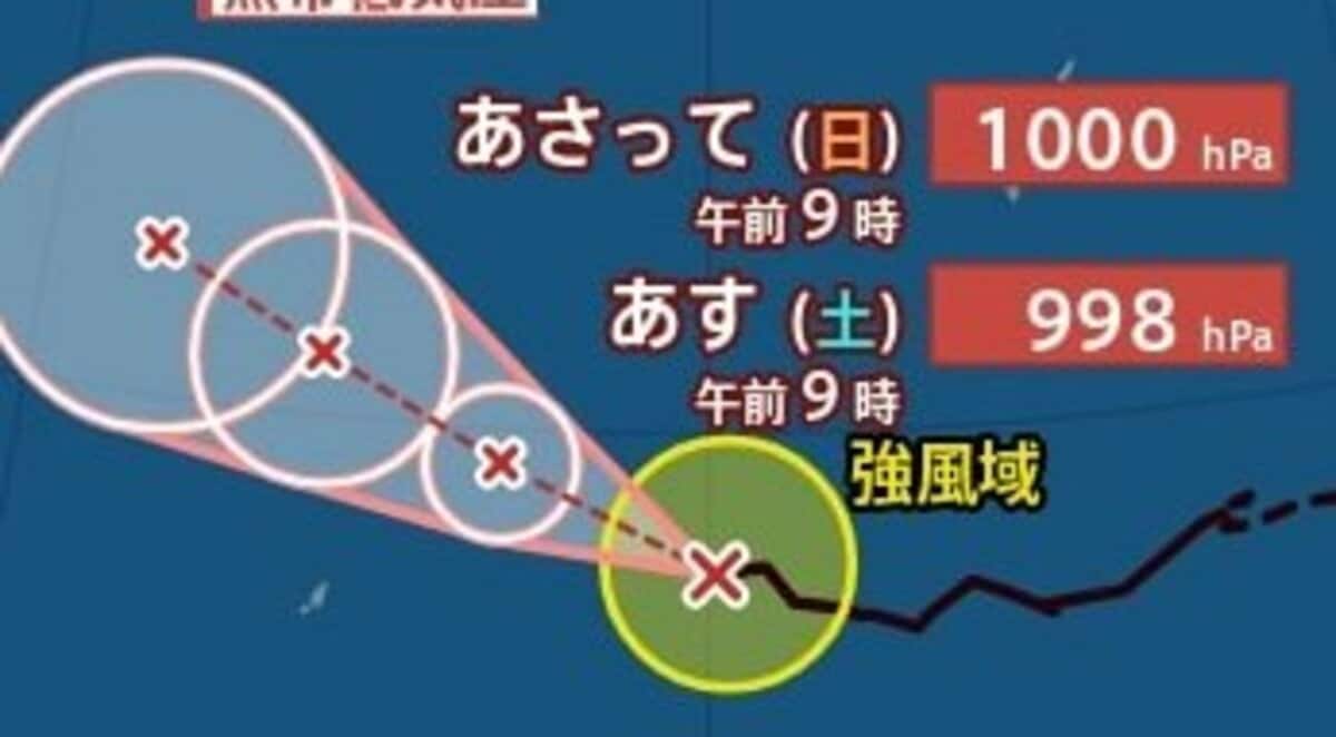 台風情報】「台風5号」 最大瞬間風速30m/sまで発達…今後の進路は？日本