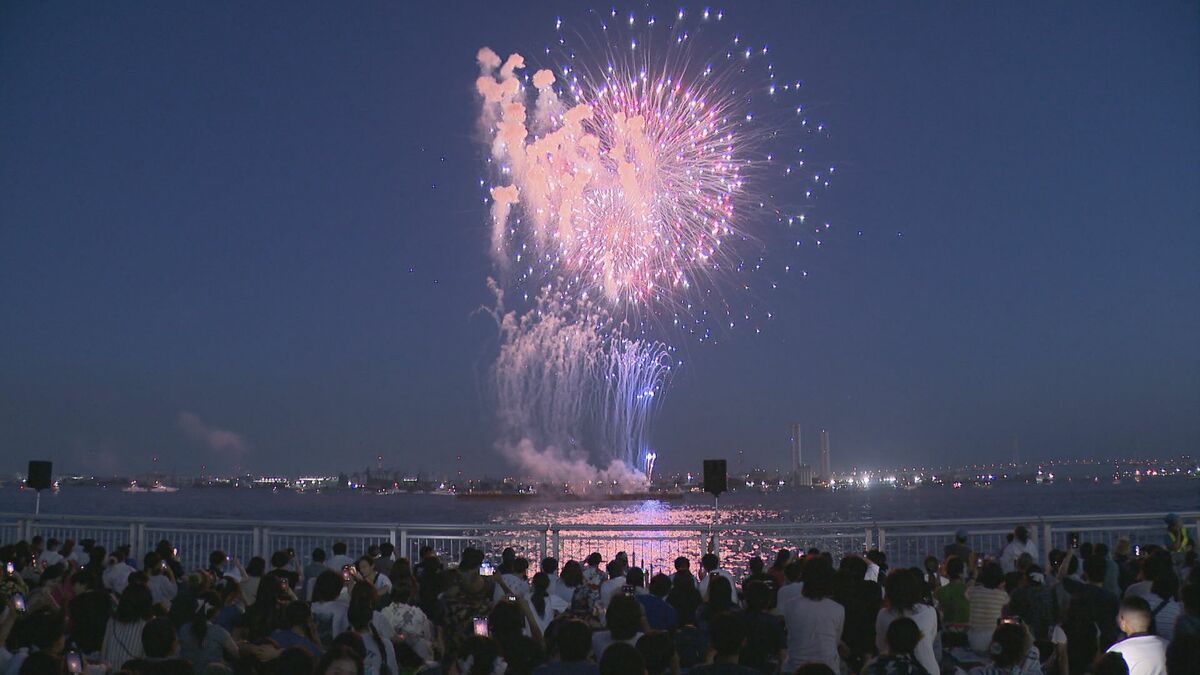毎年7月「海の日」に開催する名古屋港の花火大会ことしは中止に…会場のガーデンふ頭「アジア大会の選手宿泊拠点」となるなどの影響 花火観覧スペースの確保難しく