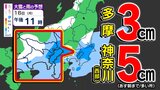 【東京２３区も積雪か？】多摩３ｃｍ 神奈川西部５ｃｍ  夕方から平地も積雪のおそれ【雪シミュレーション１６日（月）～１７日（火）】／ 関東各都市の週間予報（３連休の天気）】東京・神奈川・埼玉・千葉・群馬・茨城・栃木・山梨・長野|TBS NEWS DIG