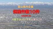 【富山】1月の企業倒産10件、前年比2倍…30年以上の老舗企業に目立つ「販売不振」「破産」　物価高や人手不足が経営に響く　帝国データバンク調べ　|　富山のニュース｜天気・防災｜チューリップテレビ