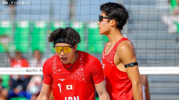 ビーチバレー男子、“二刀流”水町泰杜・黒澤孝太ペアがフルセットの激闘を制し銅メダル 日本勢16年ぶりの快挙【アジア大会】|TBS NEWS DIG