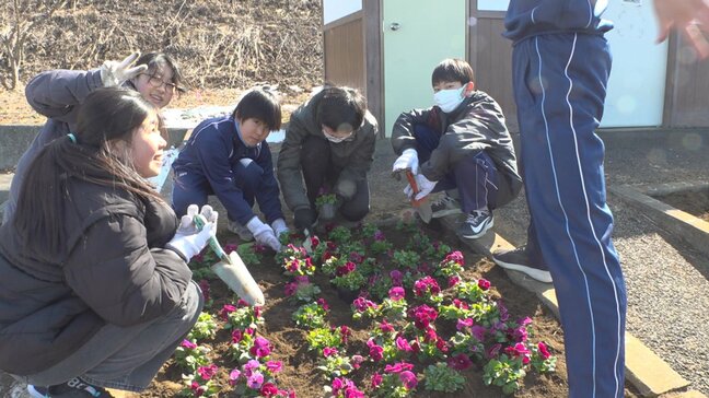 「殺風景で、観光客がきやすい環境にしたかった」　展望駐車場に花植え　小学生が市に提案　山梨・牛奥みはらしの丘|TBS NEWS DIG