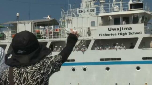 ハワイ沖でマグロのはえ縄漁や海洋観測 宇和島水産高校生が航海実習に出発|TBS NEWS DIG