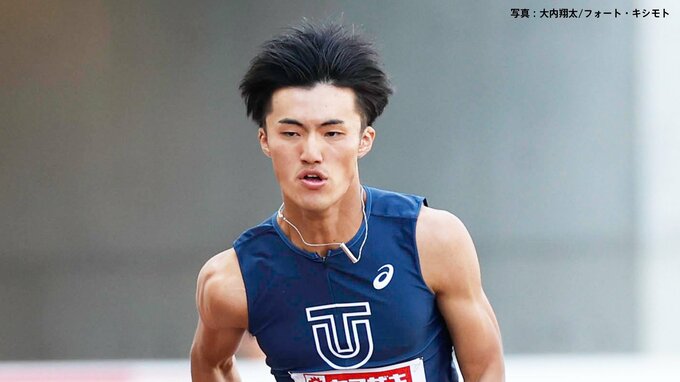 インカレ男子100m予選 アジア王者・栁田大輝が10秒33で準決勝進出　50m付近で横を見る余裕、ラストは流して同組1着 |TBS NEWS DIG