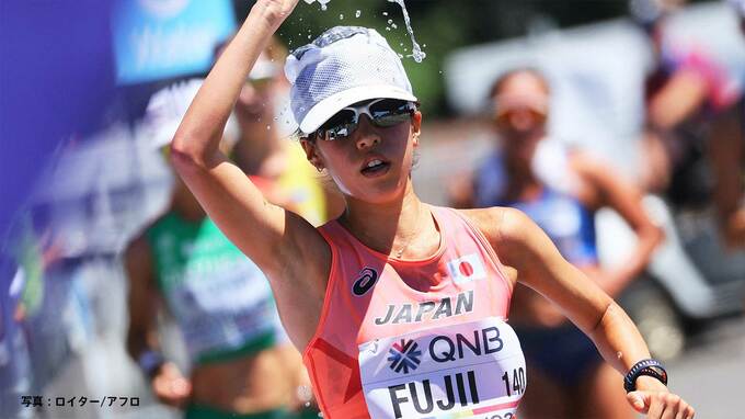 【女子20km競歩】藤井菜々子6位 SBの1時間29分01で2大会連続入賞 日本記録保持者の岡田は14位|TBS NEWS DIG