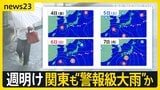 “迷走台風”鹿児島に線状降水帯　宮崎では取材中に木が倒れ…週明けにかけ関東も“警報級”大雨か【news23】|TBS NEWS DIG