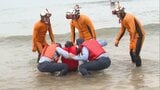 「ライフジャケットの着用・天候の確認・飲酒後の遊泳の禁止を守って」 20日は「海の日」海水浴場で水難救助訓練 | 福岡のニュース|RKB NEWS|RKB毎日放送