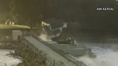 米ミネソタ州　増水した河川に家が崩落　ダム決壊の恐れも　大雨で氾濫| TBS CROSS DIG with Bloomberg