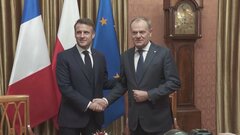 ウクライナ停戦後の軍派遣について協議か　仏大統領とポーランド首相が首脳会談| TBS CROSS DIG with Bloomberg