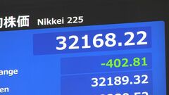 【速報】日経平均一時400円安　半導体関連株が値下がり| TBS CROSS DIG with Bloomberg