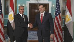 エジプト外相　トランプ大統領のガザ住民の移住案に反対　米国務長官と会談「住民が残って復興を」| TBS CROSS DIG with Bloomberg