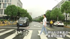 レーダーとカメラで周辺の状況を把握、走ることも可能　中国で人工知能を搭載した「盲導犬ロボット」に注目| TBS CROSS DIG with Bloomberg
