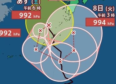 【台風情報】「台風24号(クロヴァン)」沖縄周辺をぐるりとループ中…日本への影響が長引くおそれ　今後の進路予想・9月14日にかけての雨風シミュレーション【気象庁4日6時45分発表】|TBS NEWS DIG