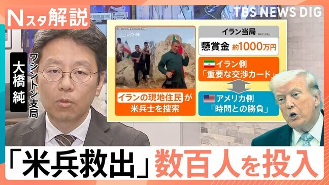 「最も大規模で過酷な捜索に成功」 イラン情勢に関する会見でトランプ大統領が語ったこと【Nスタ解説】|TBS NEWS DIG