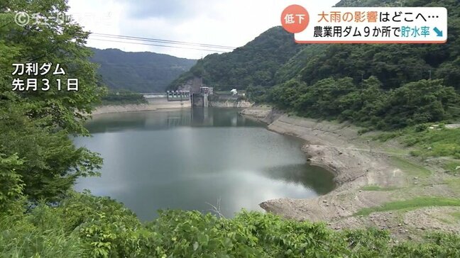 大雨でも回復せず…農業用ため池などの貯水率 9か所で再び減少に 節度ある用水の使用を 富山|TBS NEWS DIG
